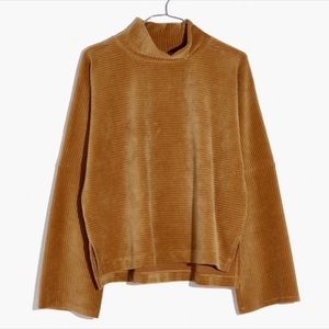 Madewell Texture & Thread Corduroy Mockneck Top